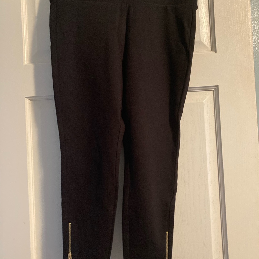 Torrid Black pants with gold zipper